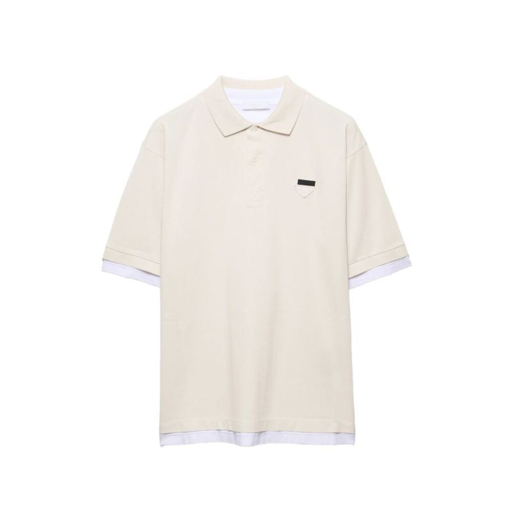Prada Neutrals Polo Shirts Men